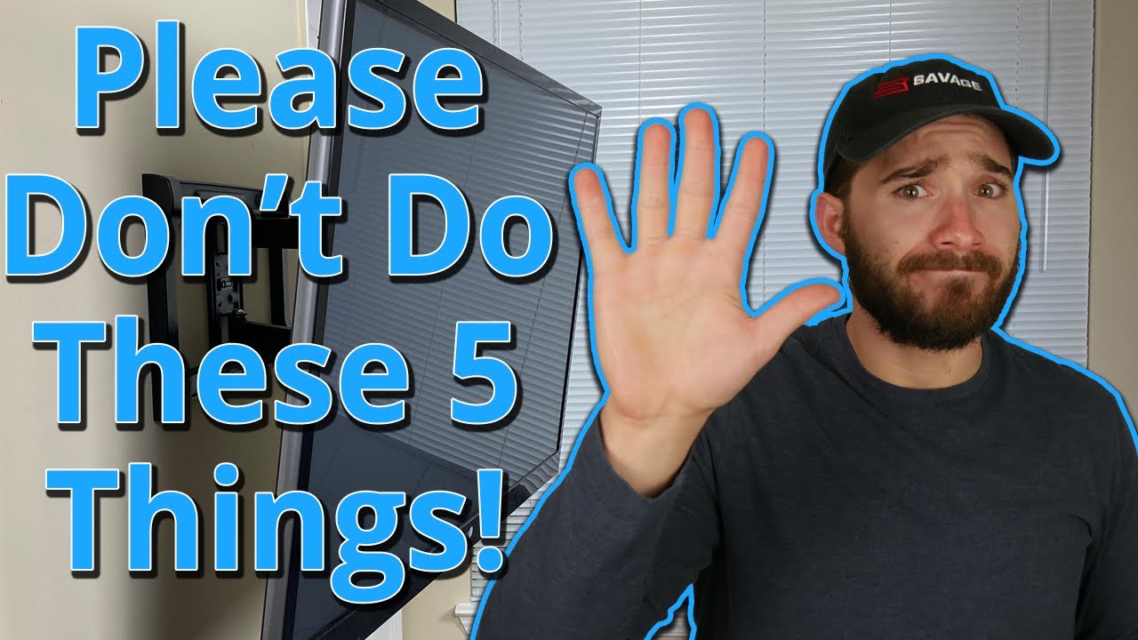 5 Mistakes People Make When Mounting a TV