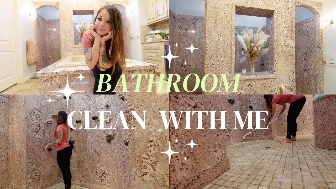 GET MOTIVATED with this LUXURY Bathroom CLEAN WITH ME! #cleaningmotivation