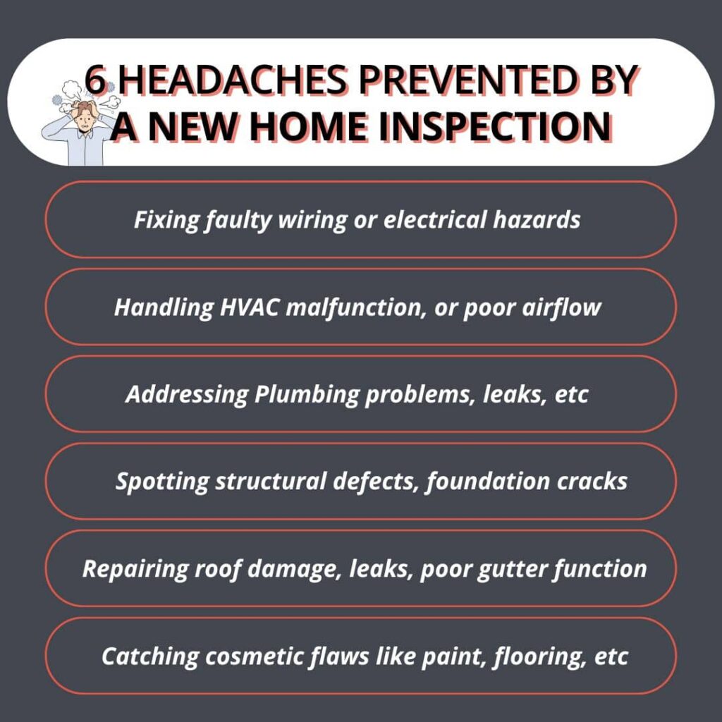 6 headaches avoided by homeowners who schedule inspections for their new build homes