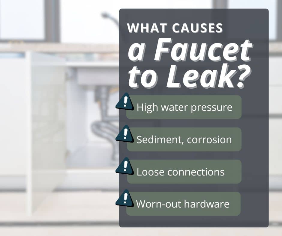 identifying causes before you fix a leaky kitchen faucet