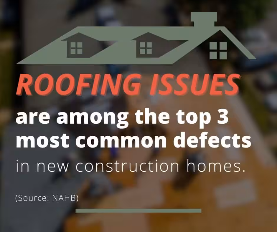 roofing issues are common in new construction homes