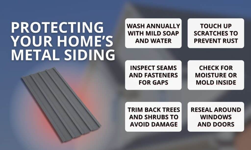 metal house siding maintenance tips