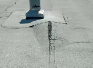 Blistering modified bitumen roofing